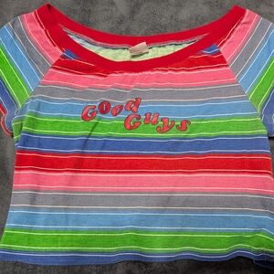 Spirit Multicolor Striped Short Sleeve Tee